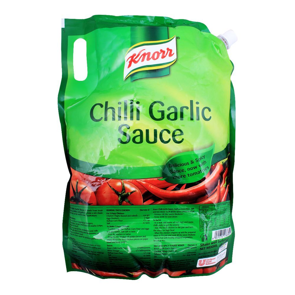 Knorr Chilli Garlic Sauce, 4 KG, Pouch - Image 2