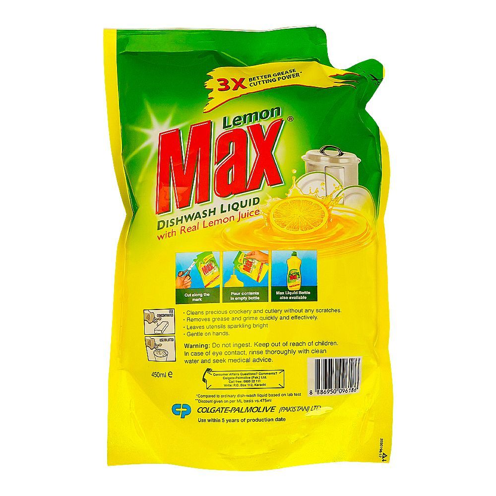 Lemon Max Liquid Pouch, 450ml - Image 2