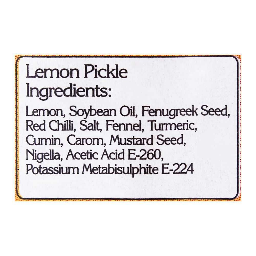 Mehran Lemon Pickle 340g - Image 3