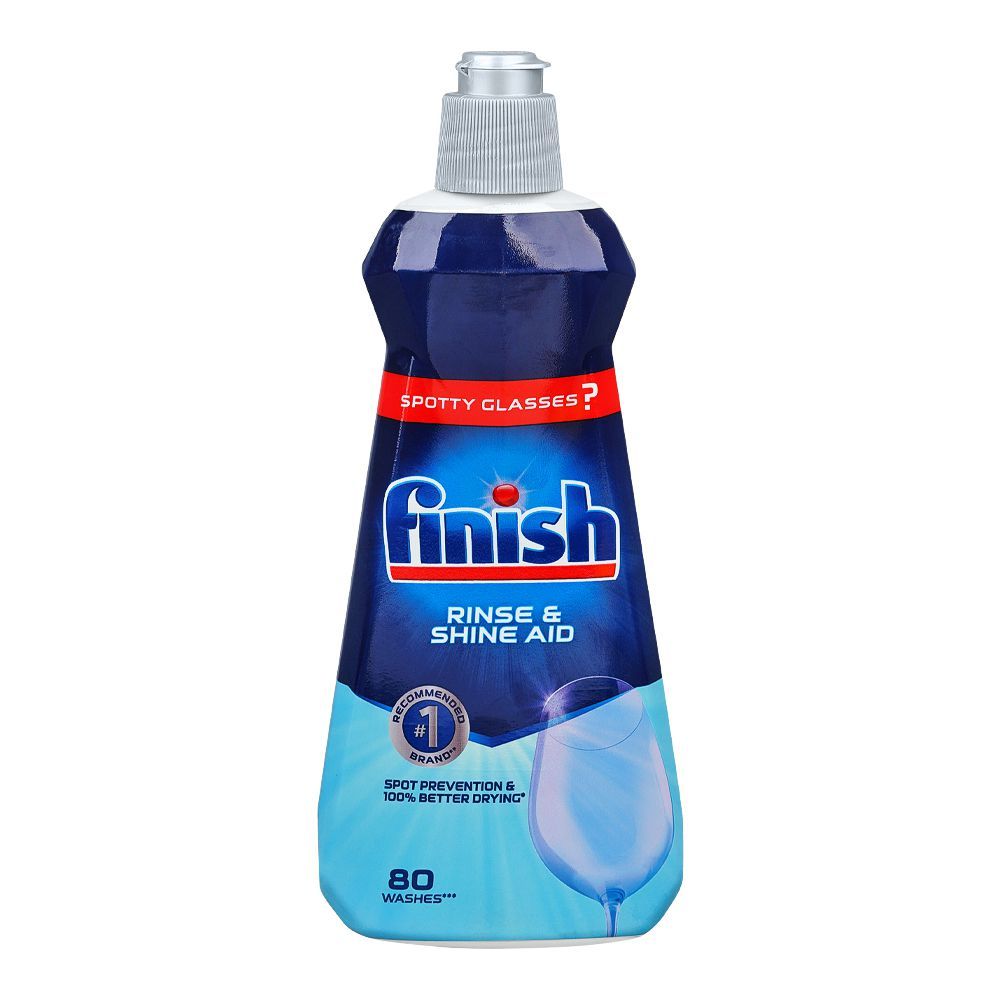 Finish Rinse & Shine Aid Dishwasher, For Drier Glasses and Spot, 400ml - Main Image