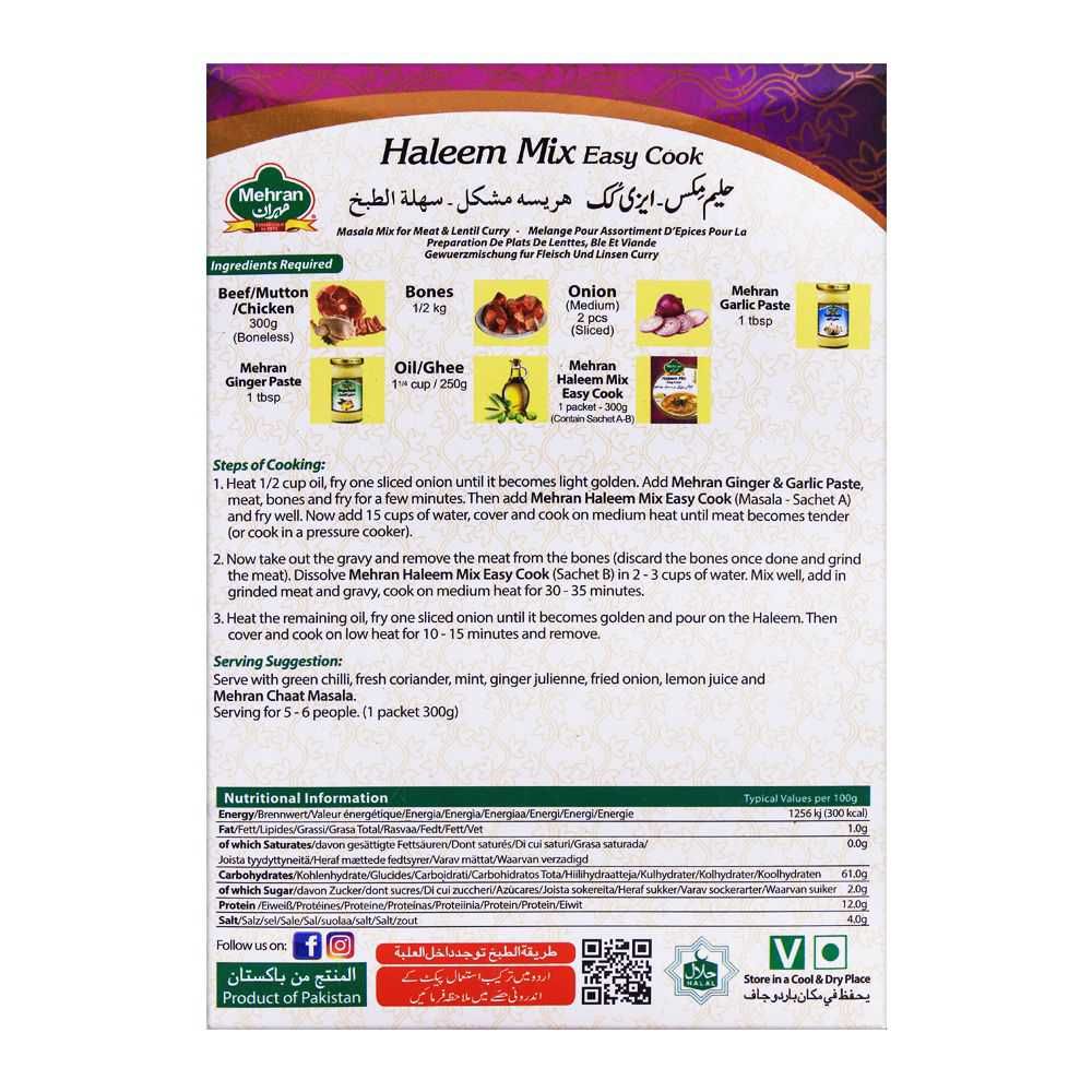 Mehran Haleem Mix Easy Cook 375g - Image 3