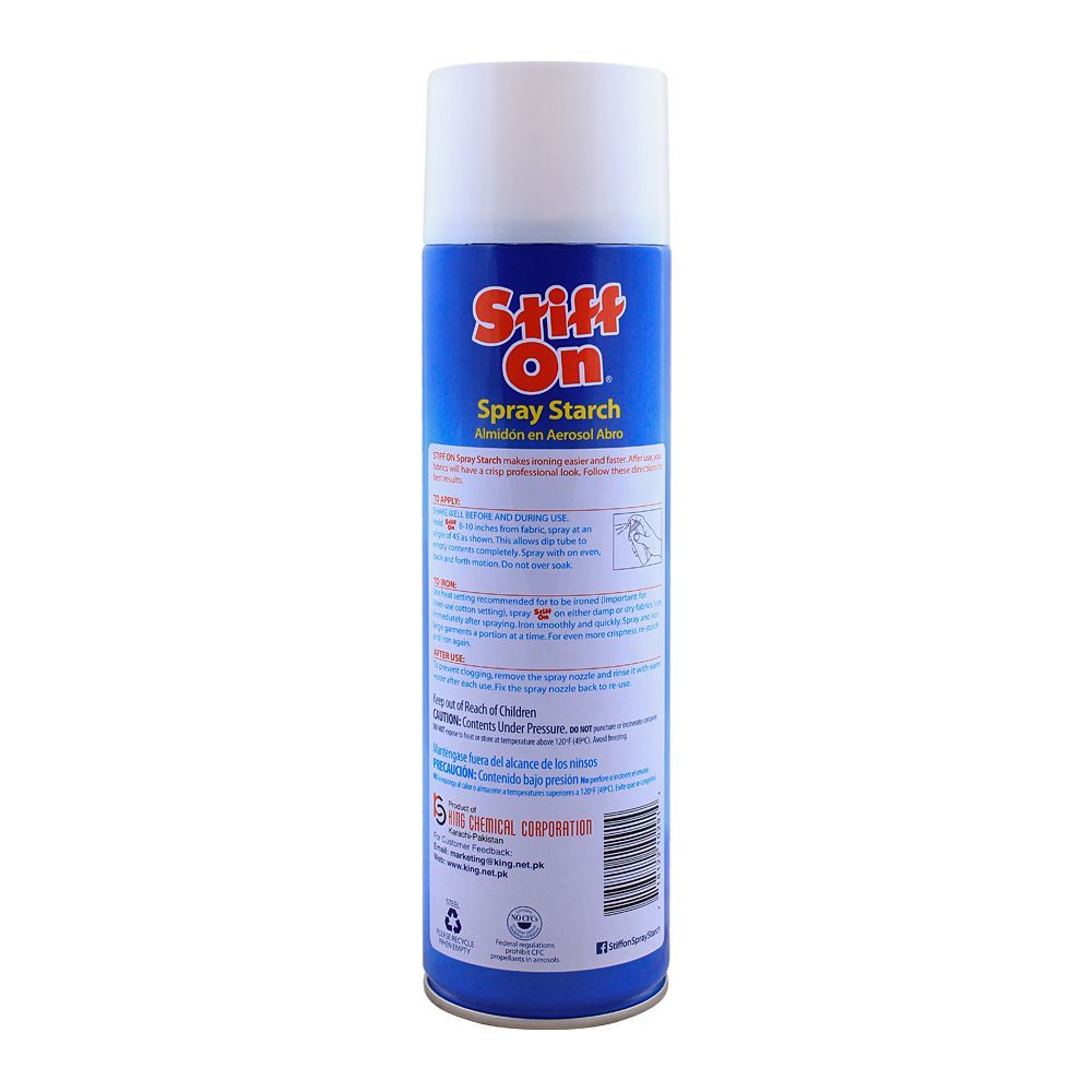 Stiff On Spray Starch, Crisp Lemon Scent, 567g - Image 2