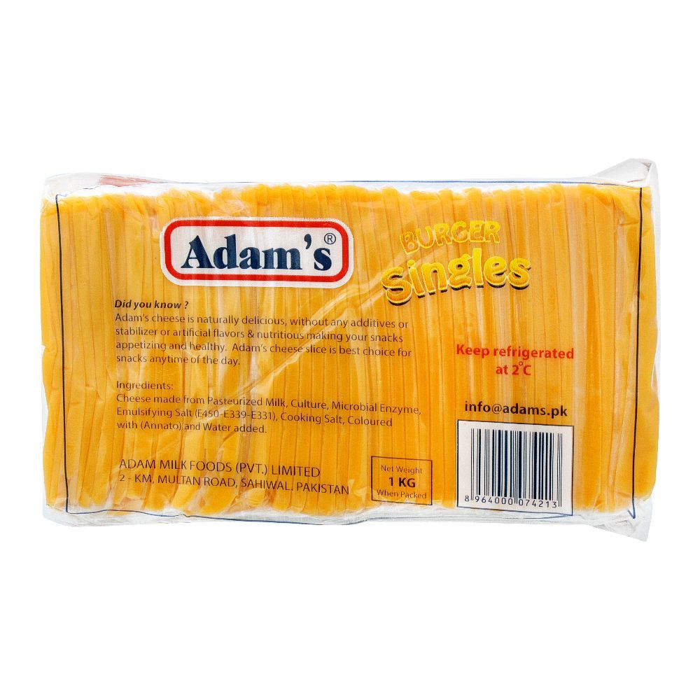 Adam's Burger Cheese Slices, 1 KG - Image 2