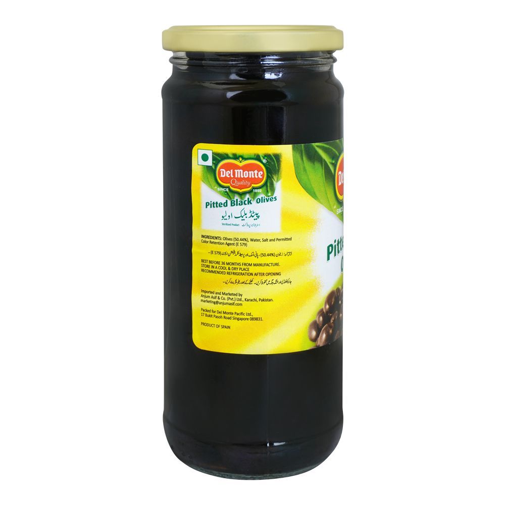 Delmonte Pitted Black Olives, 450g - Image 2