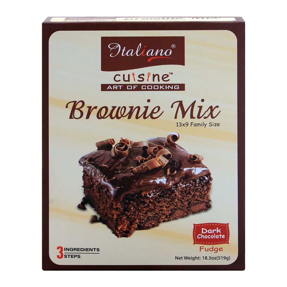 Italiano Brownie Mix, Dark Chocolate Fudge, 519g - Main Image