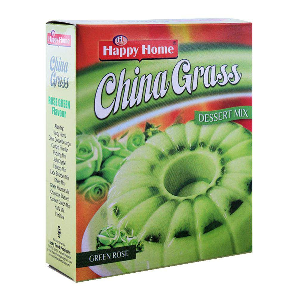 Happy Home China Grass Dessert Mix, Green Rose, 80g - Main Image