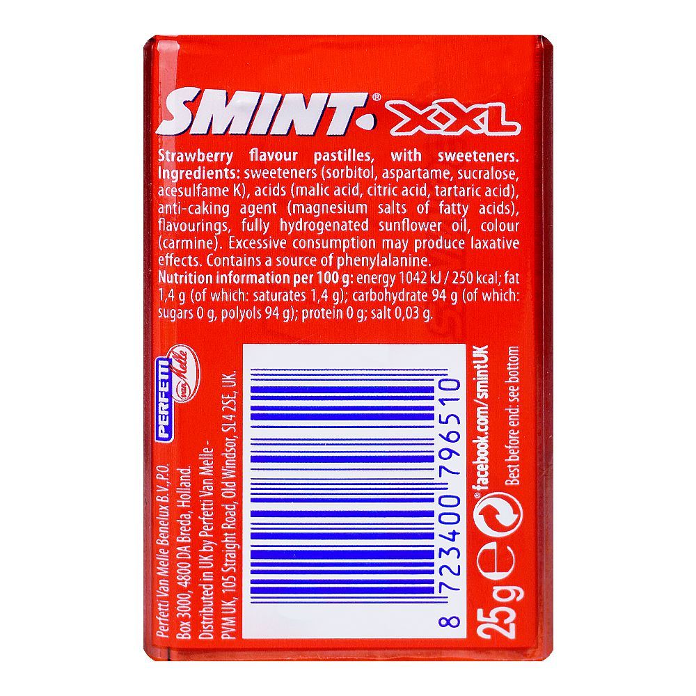 Smint Strawberry Sugar Free Gum, 25g - Image 2