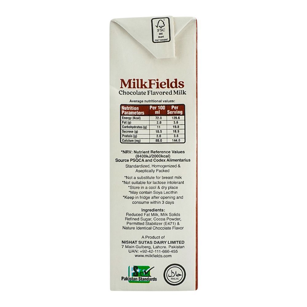 Milk Fields Chocolate Flavored Milk, 180ml - Image 3