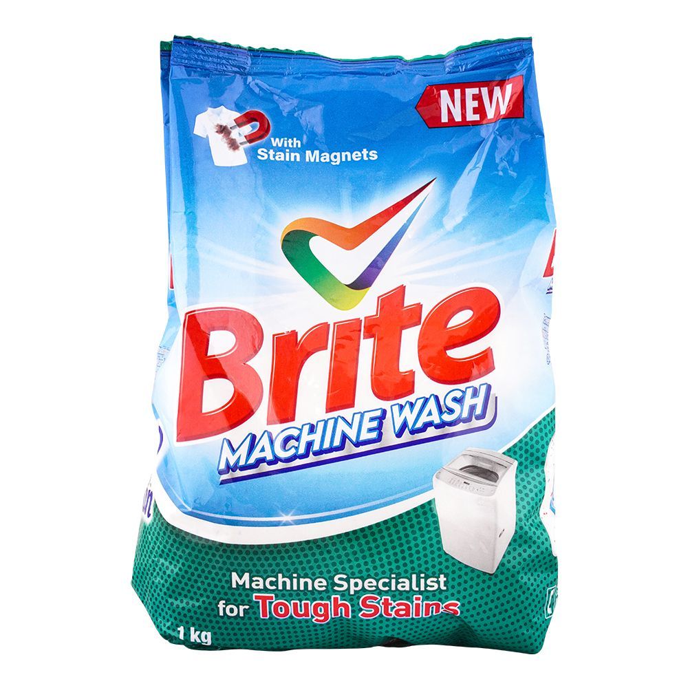 Brite Machine Wash Detergent Powder, 1 KG - Main Image