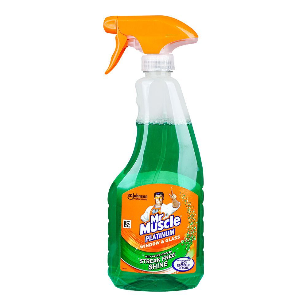 Mr. Muscle Platinum Window & Glass Cleaner Trigger, 500ml - Main Image