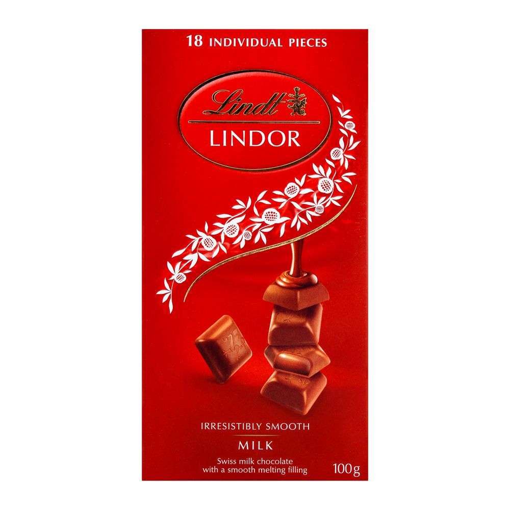 Lindt Lindor Irresistibly Smooth Milk Chocolate 100g - Main Image