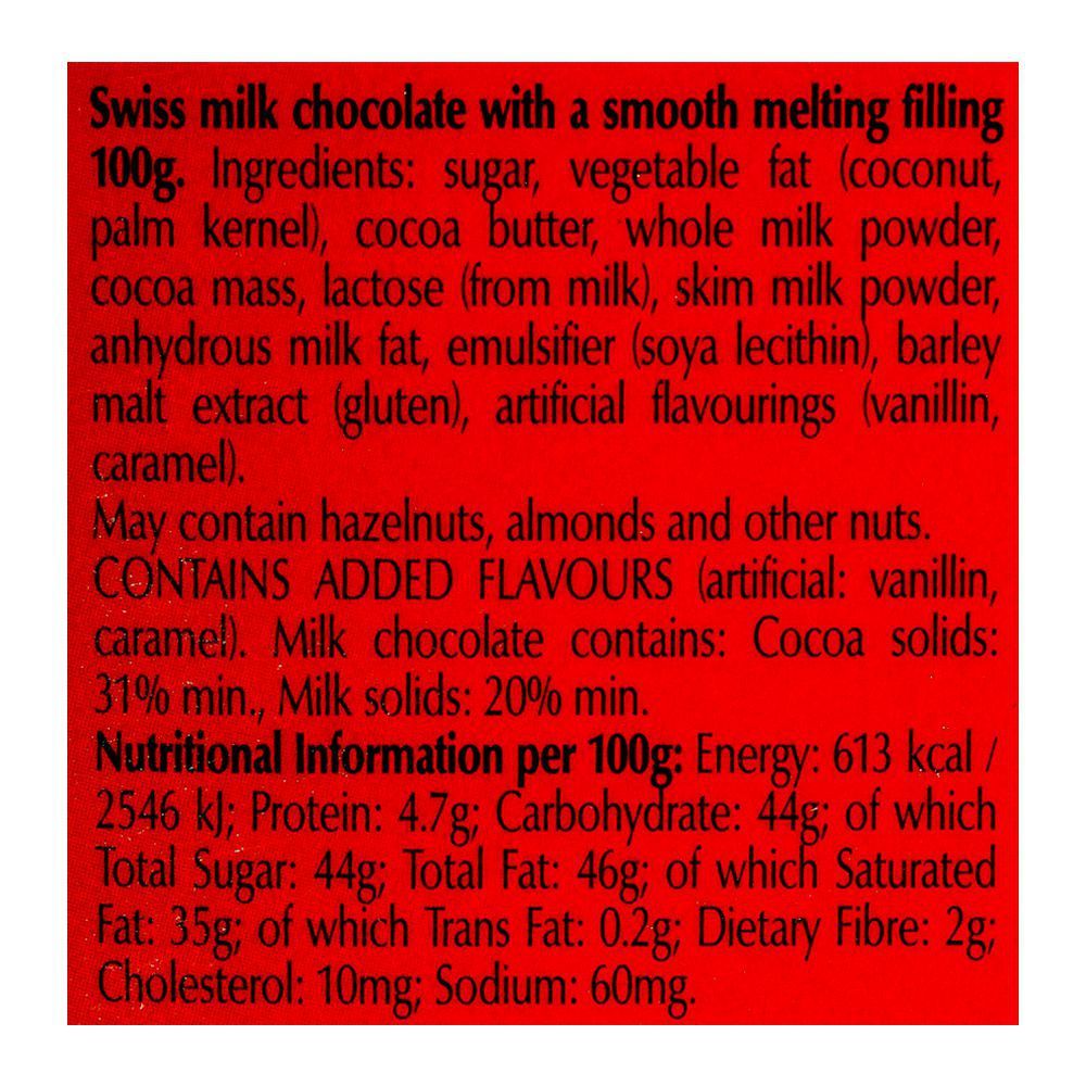 Lindt Lindor Irresistibly Smooth Milk Chocolate 100g - Image 3