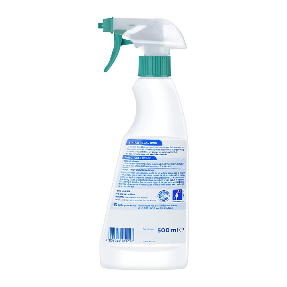 Dr. Beckmann Starch & Easy Iron Spray Trigger, 500ml - Image 2