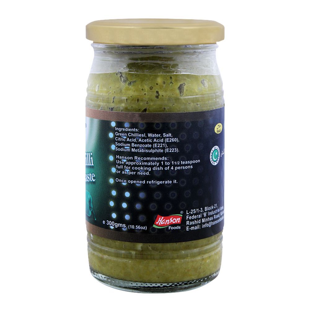 Hanson Green Chilli Paste 300g - Image 2