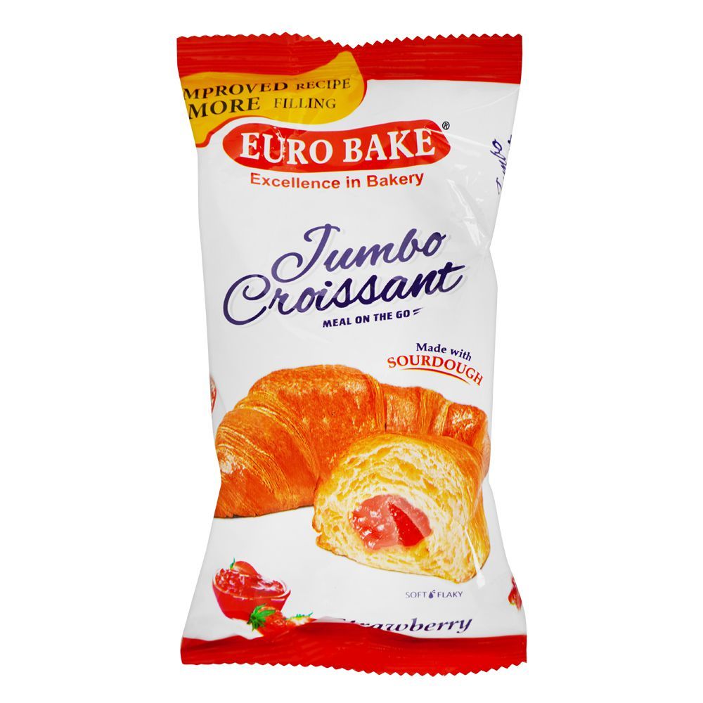 Euro Bake Jumbo Croissant Strawberry, 40g - Main Image