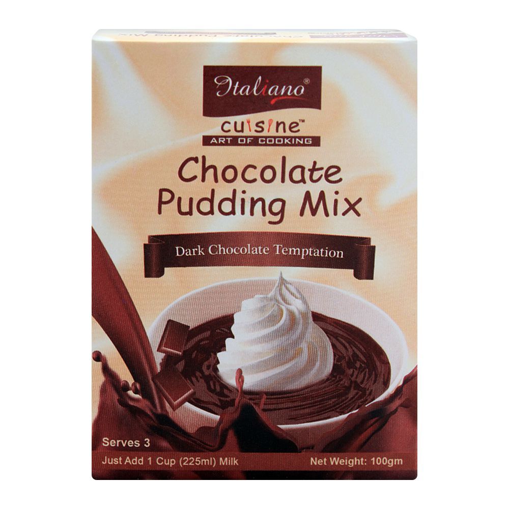 Italiano Chocolate Pudding Mix, Dark Chocolate Temptation, 100g - Main Image