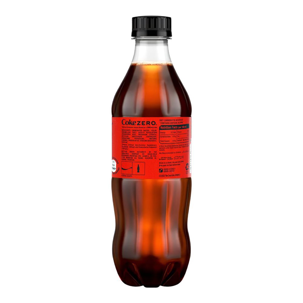 Coca Cola Zero Sugar, 500ml Pet - Image 2