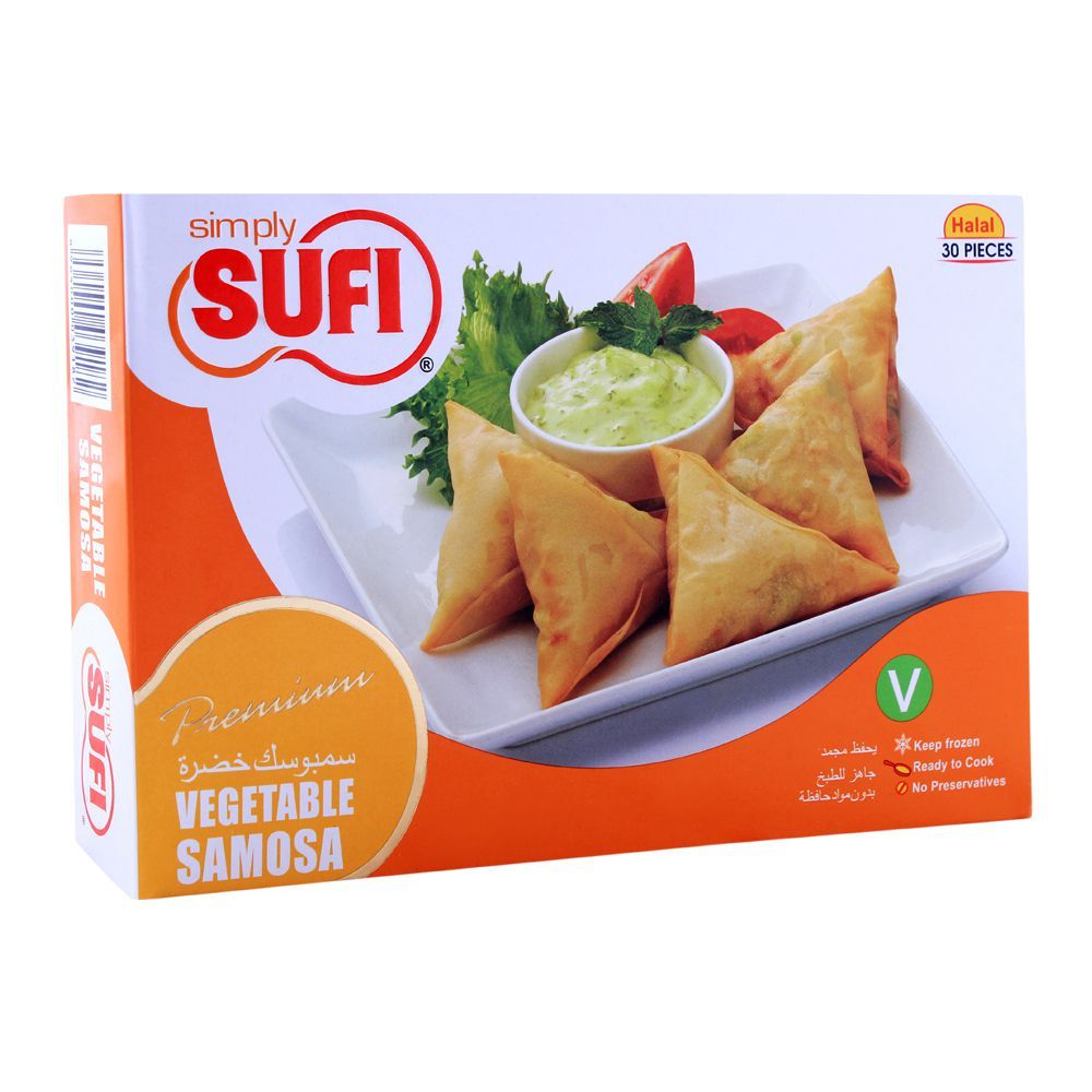 Sufi Vegetable Samosa, 30 Pieces, 420gm - Main Image