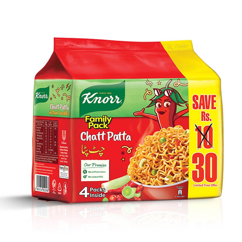 Knorr Noodles Chatt Patta, Family Pack, 4-Pack Inside - Image 6