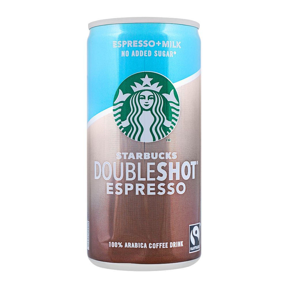 Starbucks Double Shot Espresso Milk, No Sugar, 200ml - Main Image