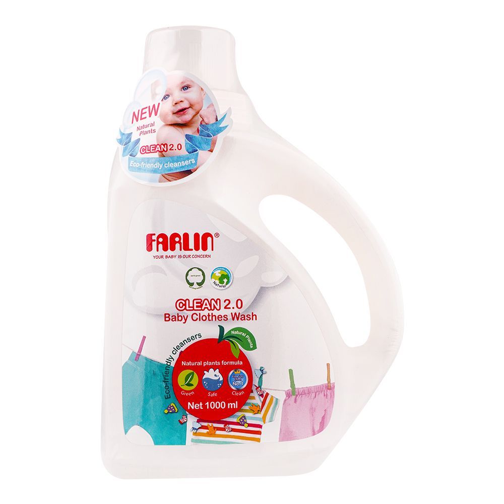 Farlin Clean 2.0 Baby Clothes Wash, 1000ml, CB-10007 - Main Image