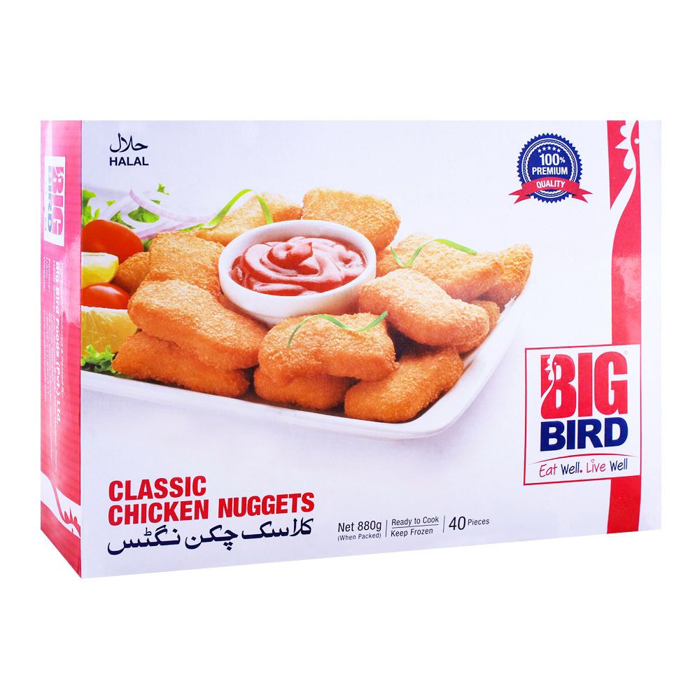 Big Bird Classic Chicken Nuggets, 40 Pieces, 880gm - Main Image