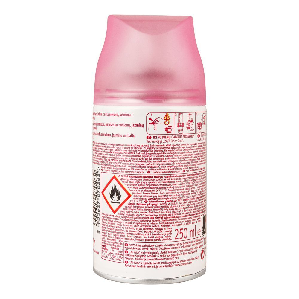 Airwick Cherry Blossom Automatic Air Freshener Refill 250ml - Image 2