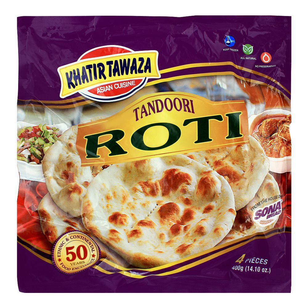 Khatir Tawaza Frozen Tandoori Roti, 4-Pack - Main Image