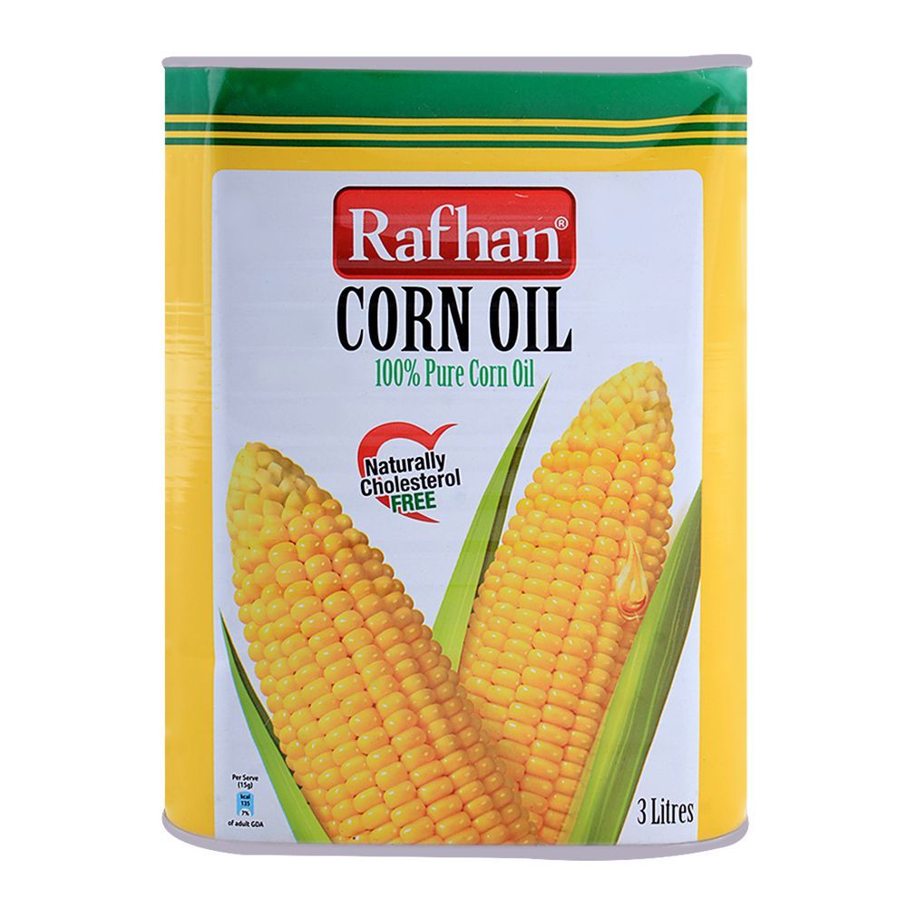 Rafhan Corn Oil 3 Litres Tin - Main Image