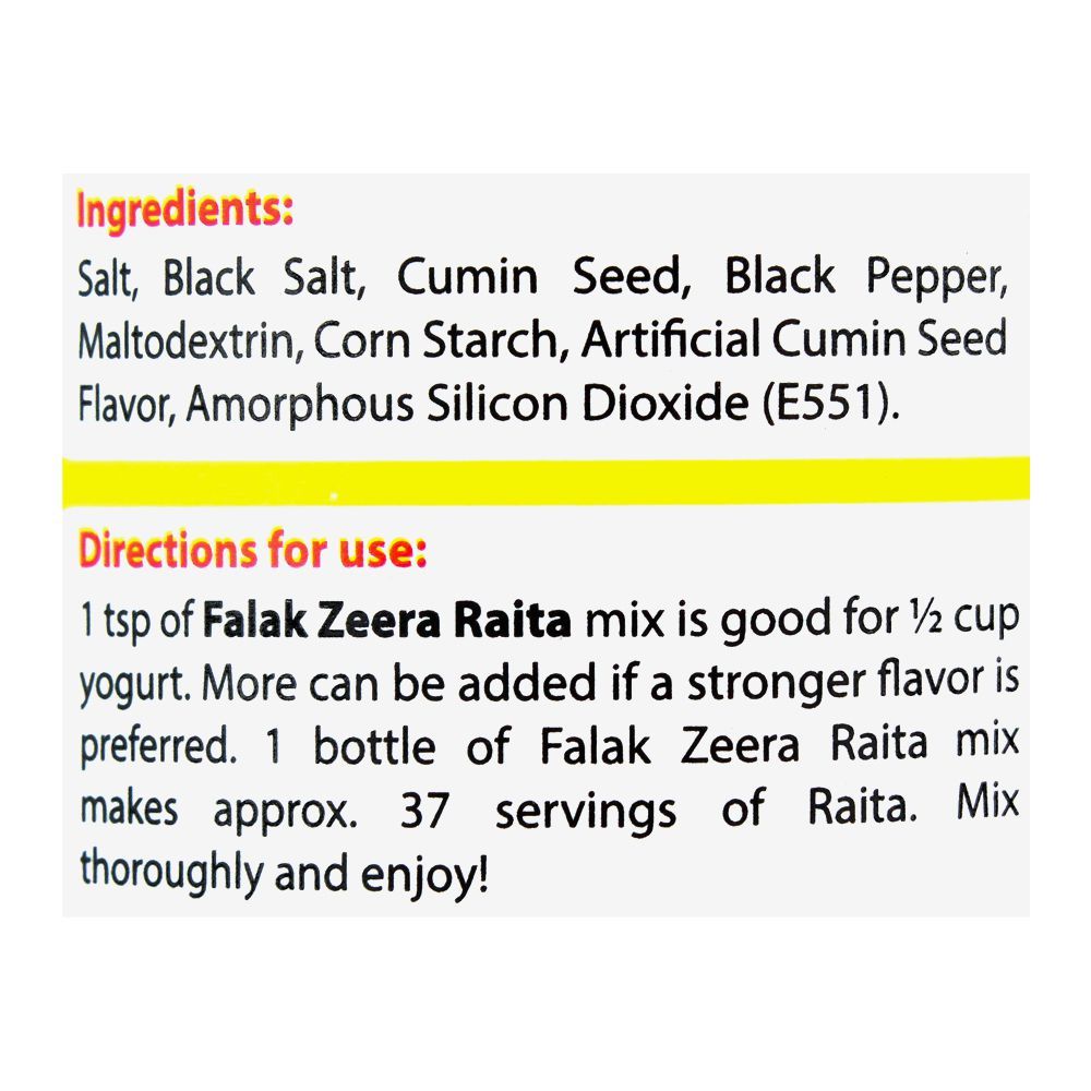 Falak Zeera Raita Mix, 75g - Image 3