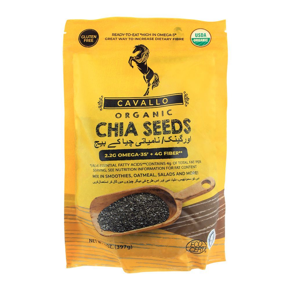 Cavallo Organic Chia Seeds, Gluten Free 200g - Main Image