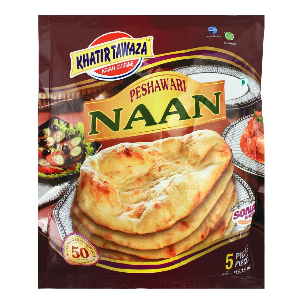 Khatir Tawaza Frozen Peshawari Naan, 5-Pack - Main Image