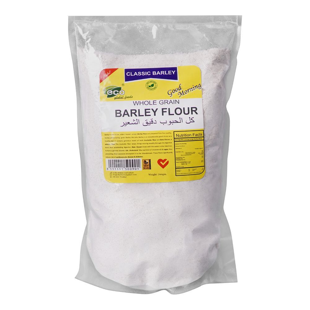 Eco Global Foods Whole Grain Barley Flour, 700g - Main Image