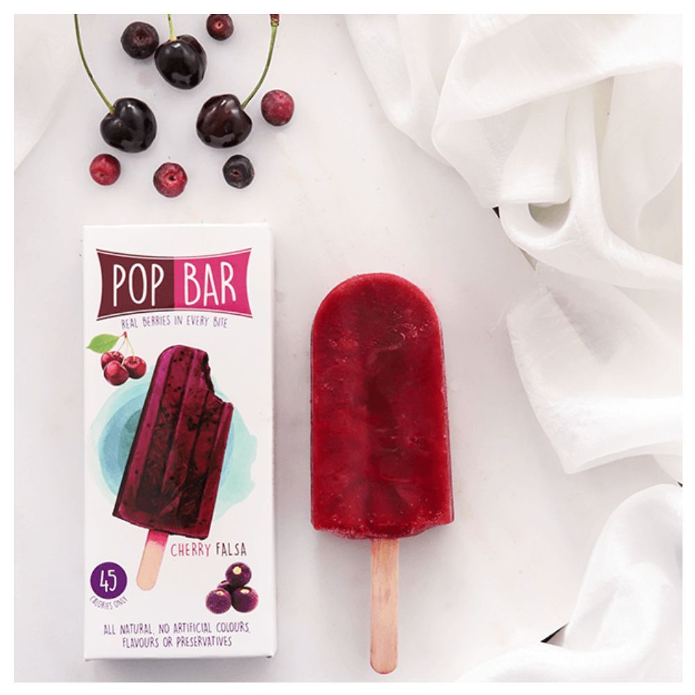 Wholesome Foods Pop Bar Cherry Falsa Ice Cream, 80g - Main Image