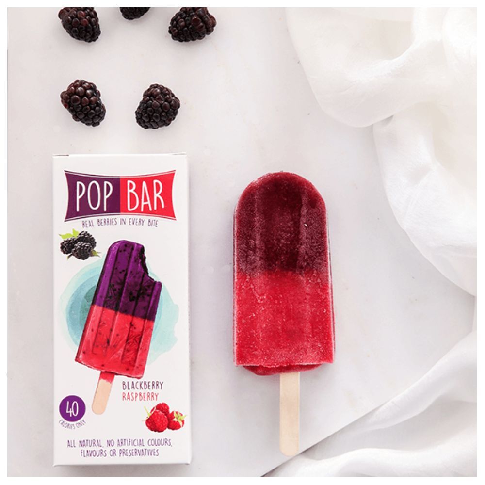 Wholesome Foods Pop Bar Blackberry Raspberry Ice Cream, 80g - Main Image