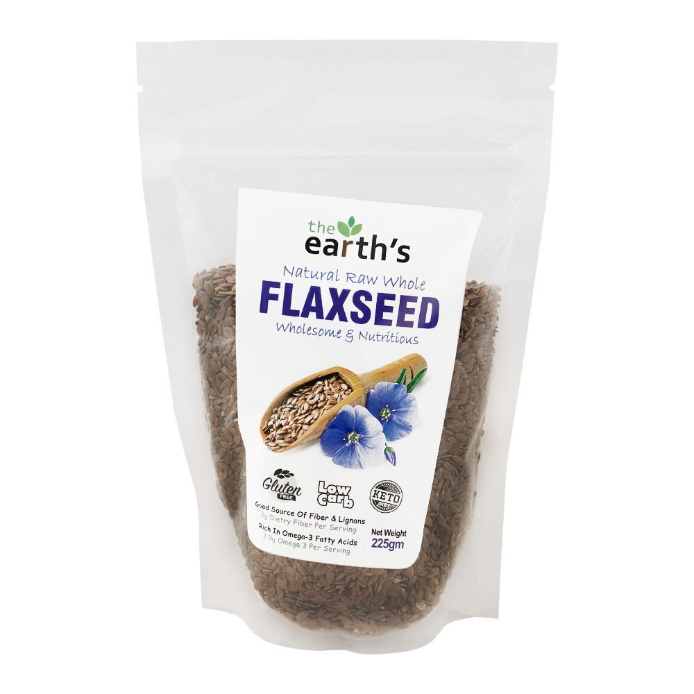 The Earth's Flax Seeds, Gluten Free, 225g - Main Image