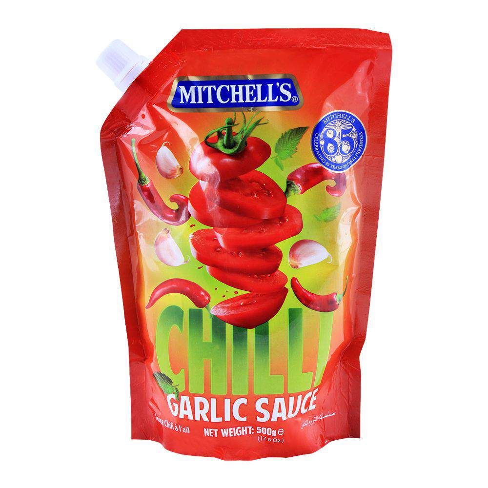 Mitchell's Chilli Garlic Sauce 500g (Pouch) - Main Image