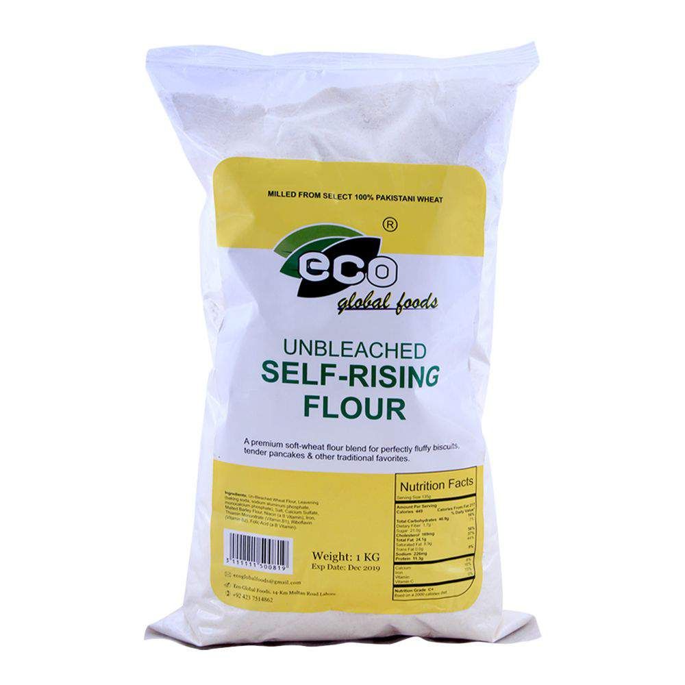 Eco Global Foods Unbleached Self-Rising Flour 1 KG - Main Image