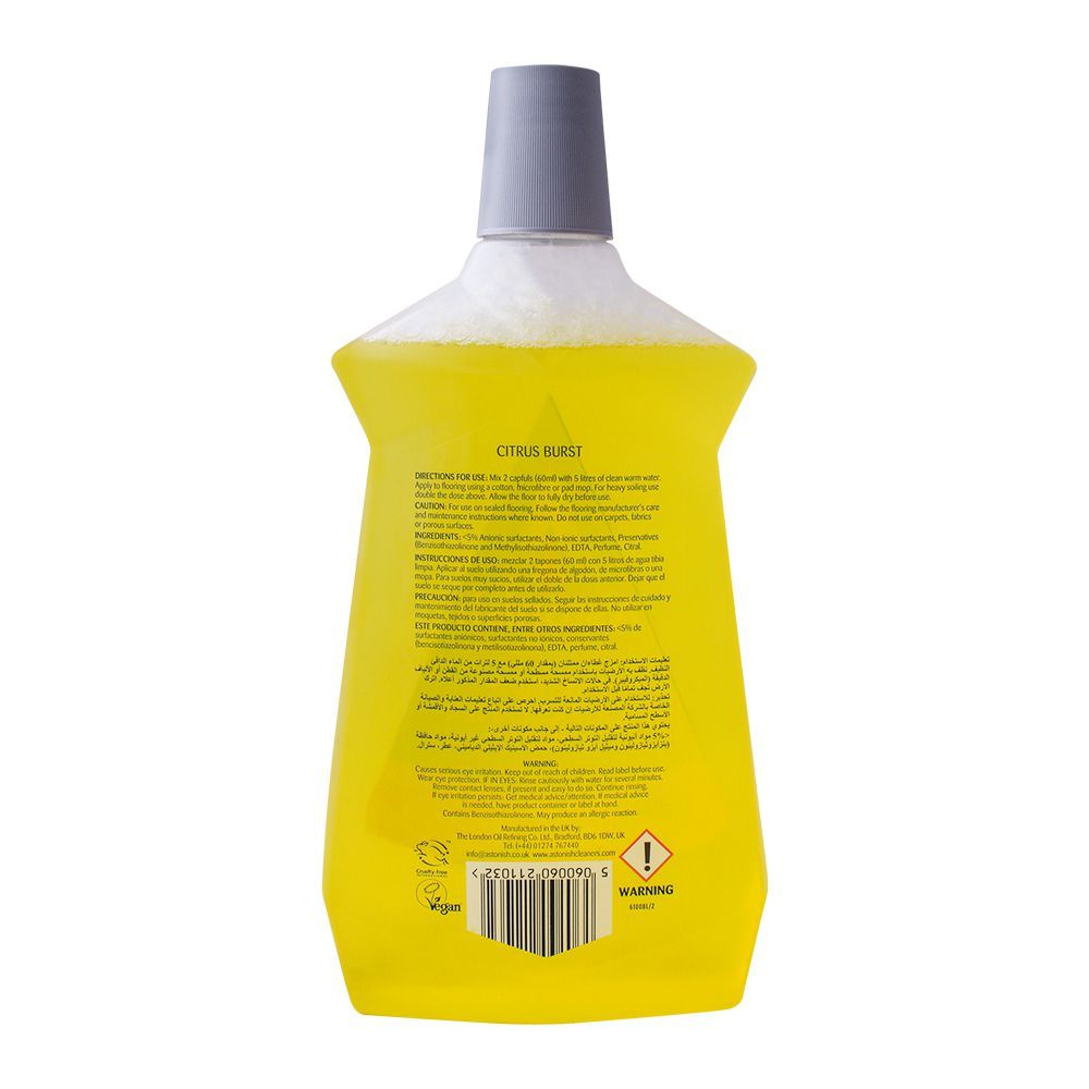 Astonish Floor Cleaner, Citrus Burst, 1 Liter - Image 2