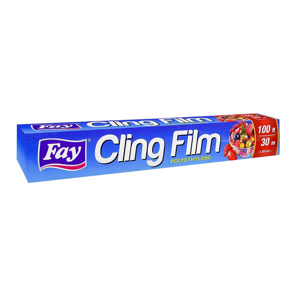 Fay Cling Film Polyethylene Shrink Wrap, 30m x 30cm - Main Image