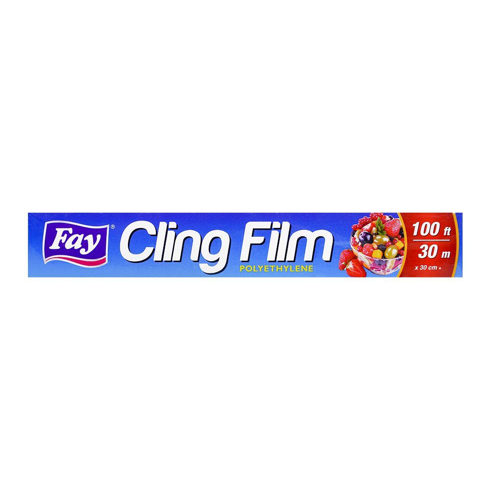 Fay Cling Film Polyethylene Shrink Wrap, 30m x 30cm - Image 2