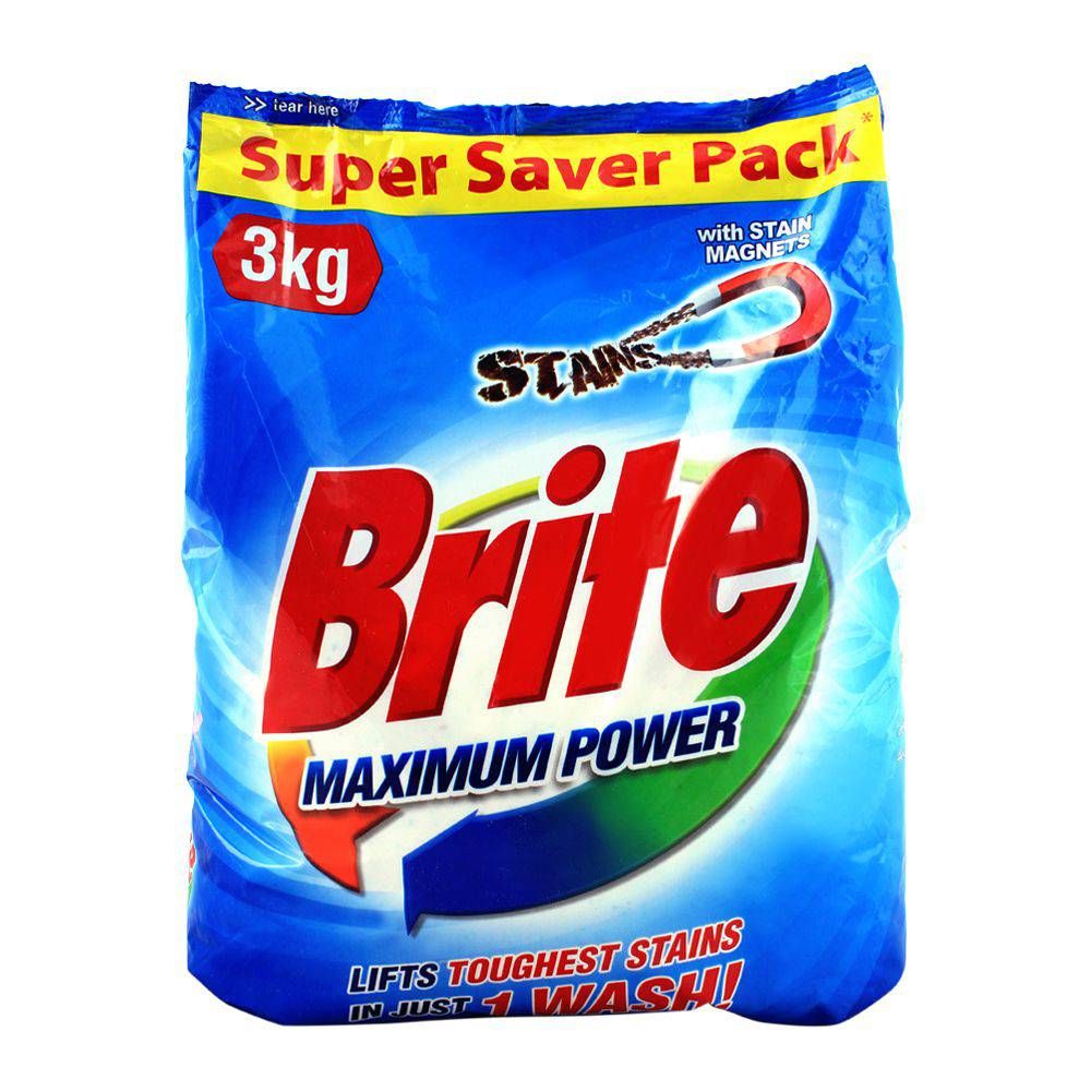 Brite Maximum Power Detergent Powder 3 KG - Image 3