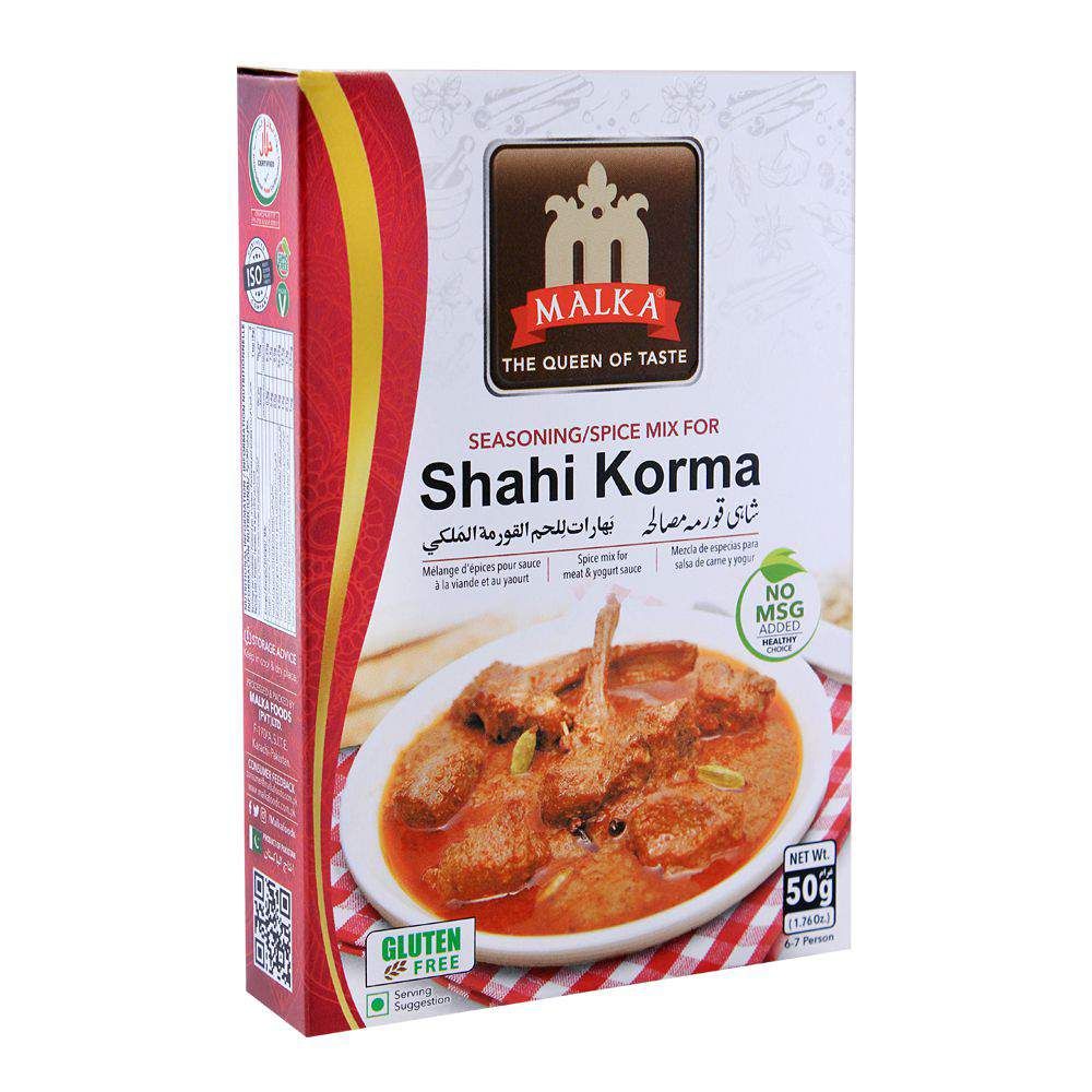 Malka Shahi Korma Masala, Gluten Free, 50g - Main Image