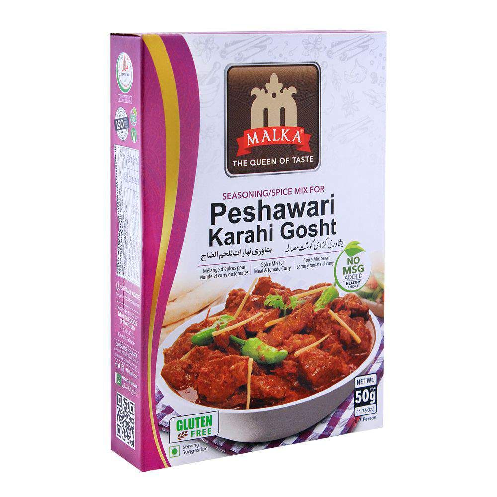 Malka Peshawari Karahi Gosht Masala, Gluten Free, 50g - Main Image