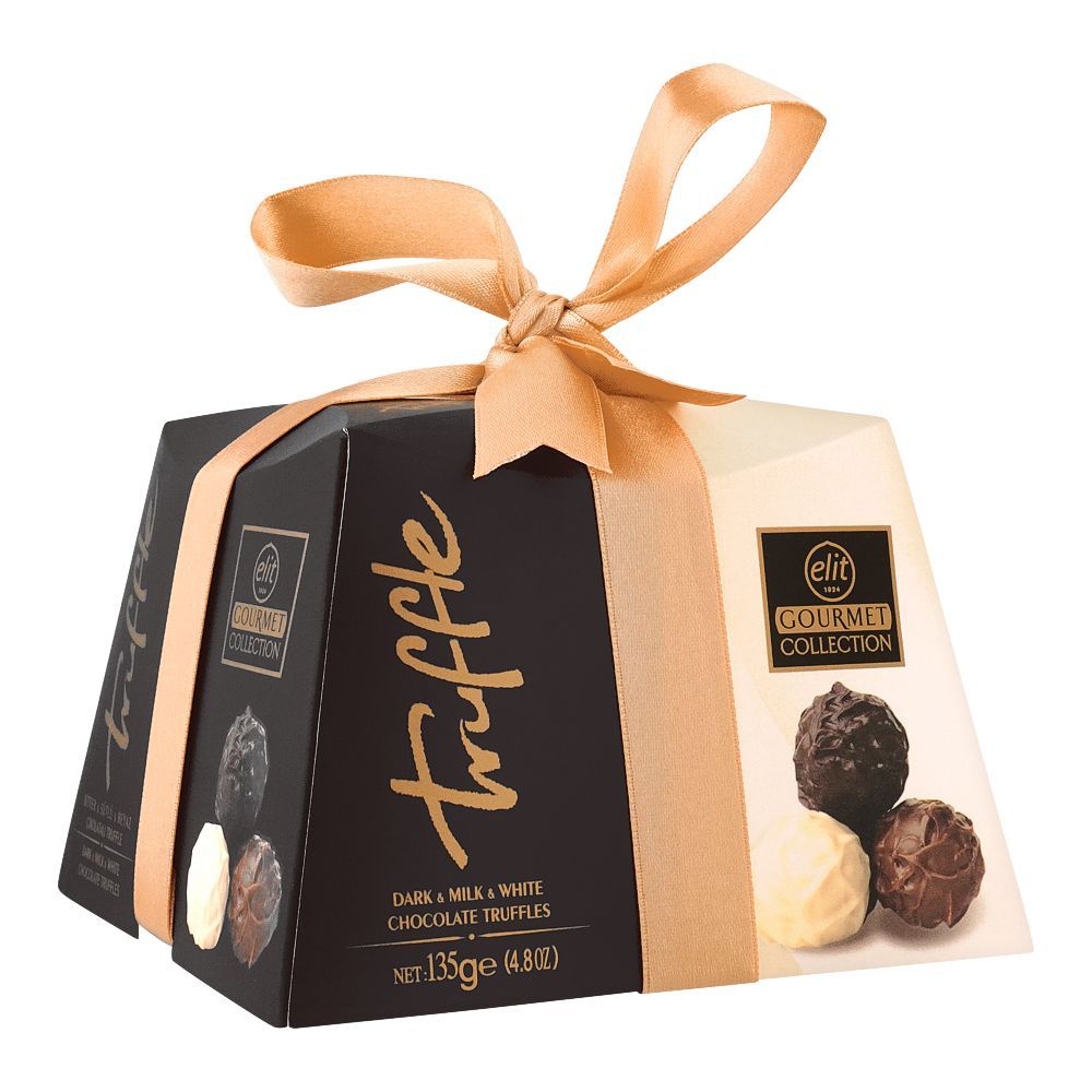 Elit Gourmet Collection Dark, Milk & White Truffle Chocolates, 135g - Main Image