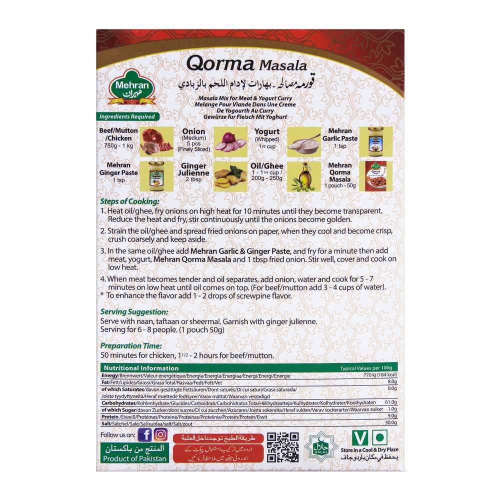 Mehran Qorma Masala 100g - Image 2