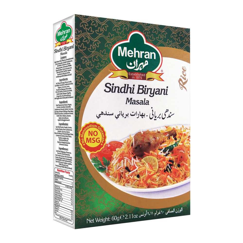 Mehran Sindhi Biryani Masala 60g - Image 2