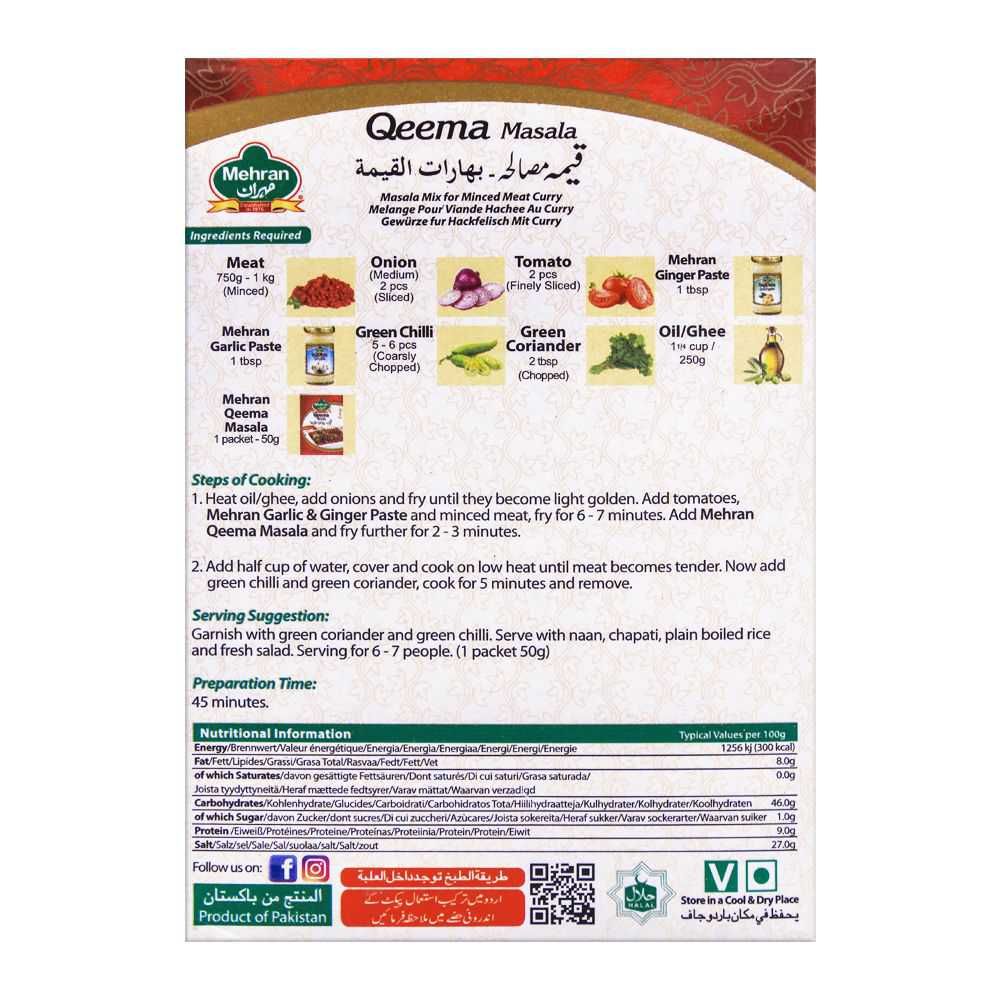 Mehran Qeema Masala 50g - Image 3