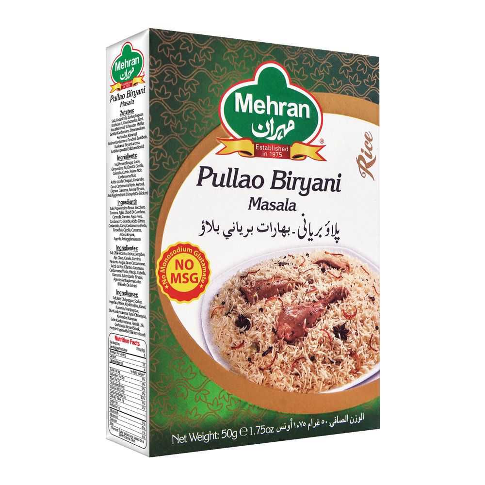 Mehran Pullao Biryani Masala 50g - Image 2