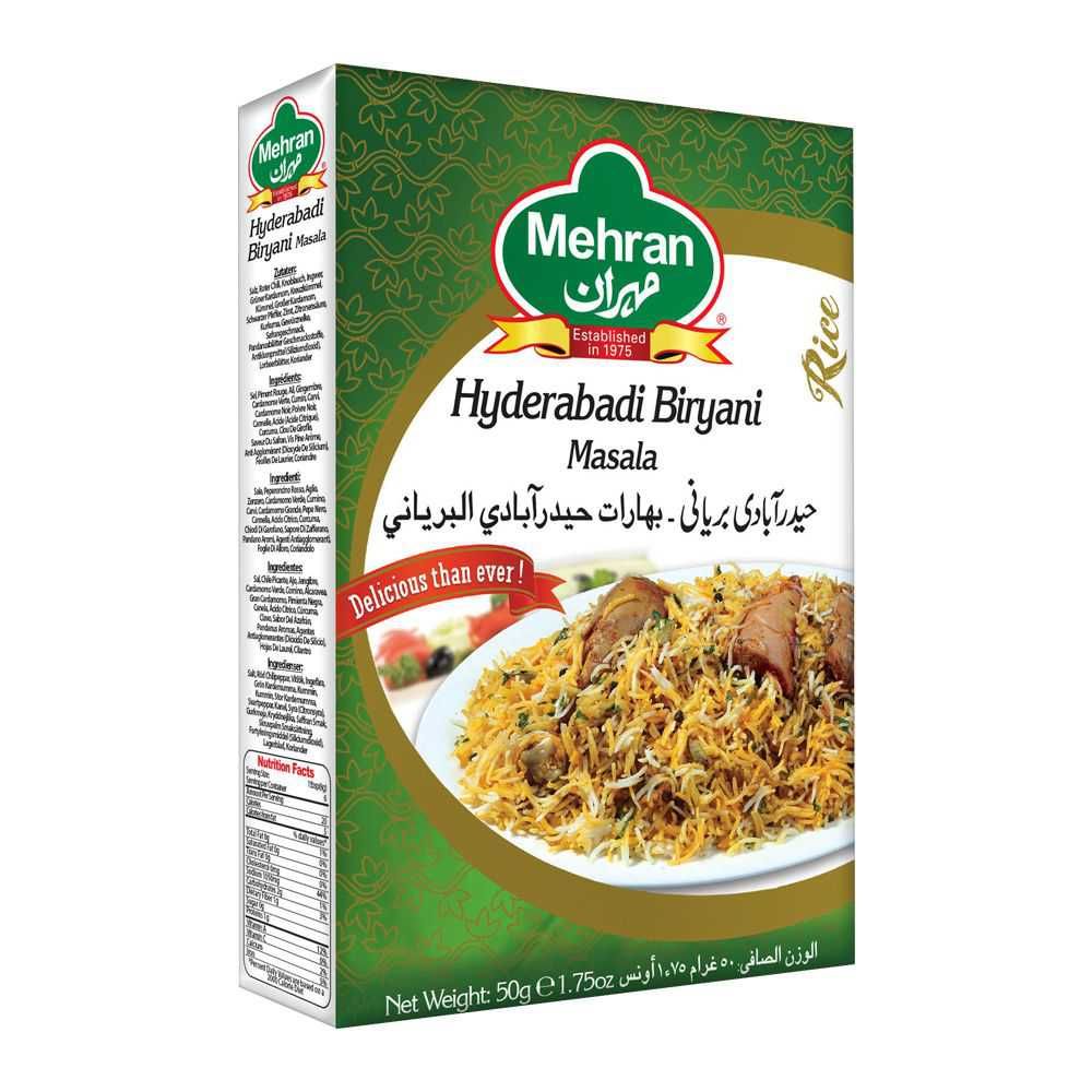 Mehran Hyderabadi Biryani Masala 50g - Image 2